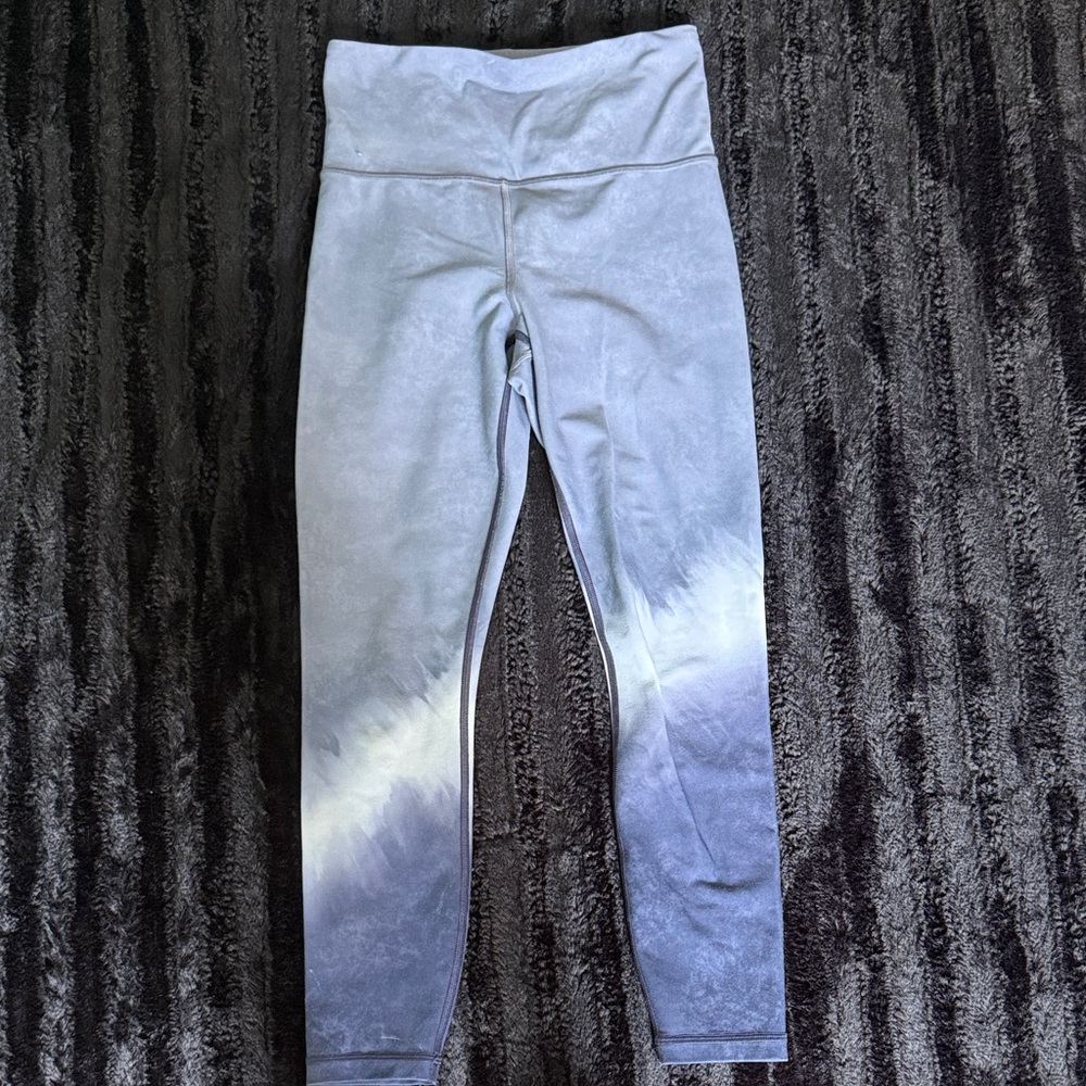 Athleta Blue Gradient Tie-Dye High-Waist Leggings
